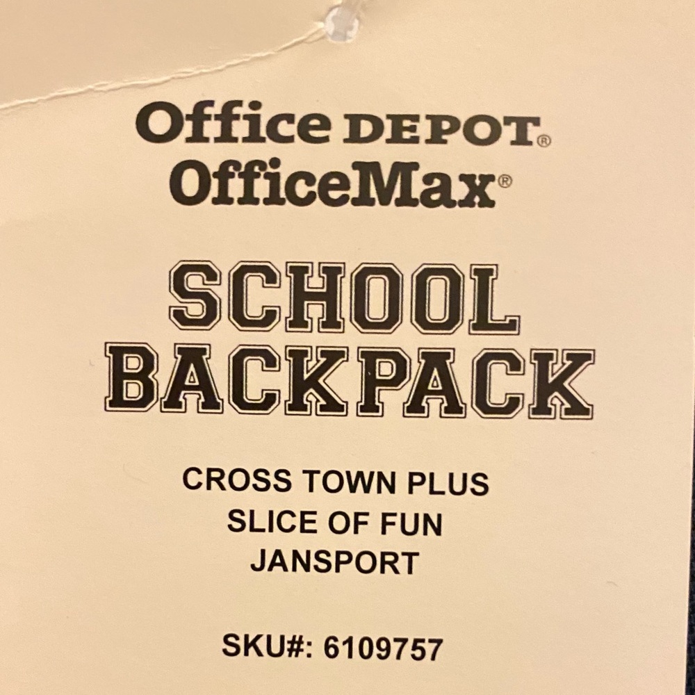 New ~ JanSport Cross Town Plus 17" Back To School Back Pack - Picture 9 of 9